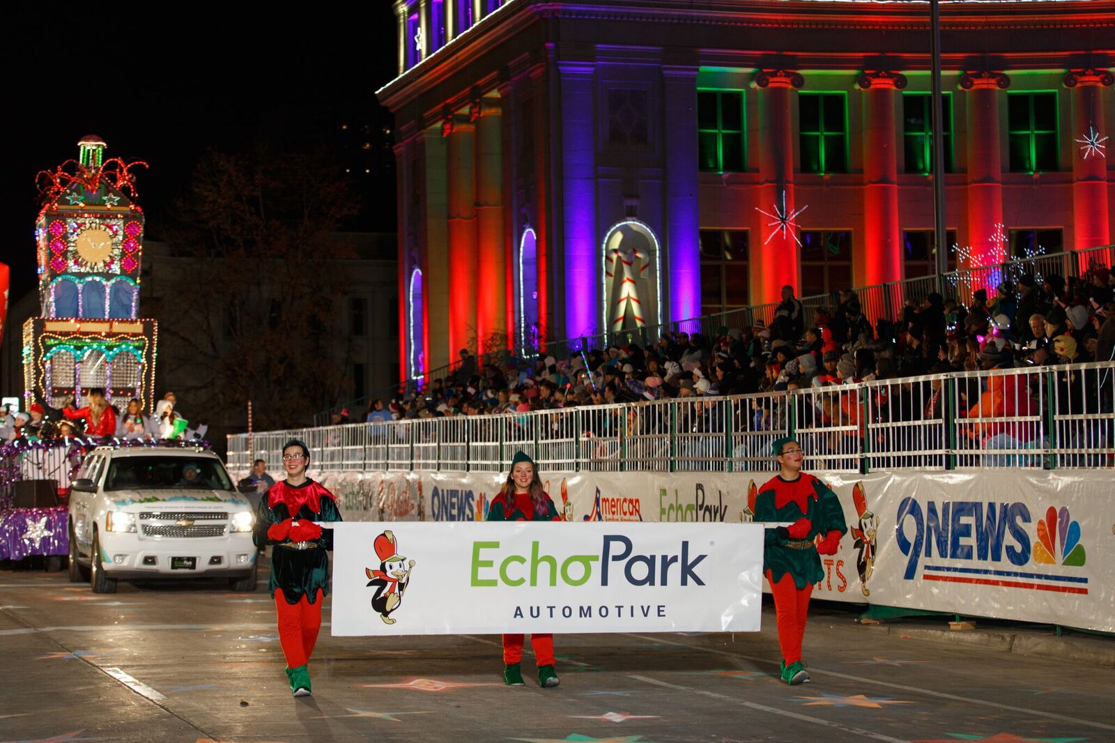 Caldwell & Kerr Client EchoPark Lights up Iconic Parade With Historic
